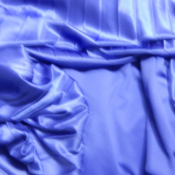 My Michelle Silky Blue Strappy Dress L - Picture 7 of 7